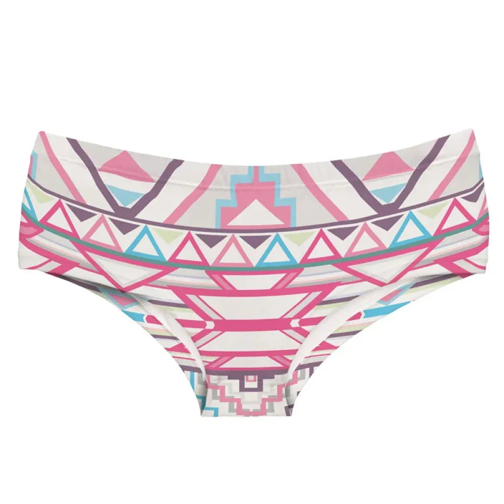 DeanFire Super Soft 3D Print Panties Sexy Underwear Aztec